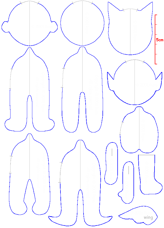 マスコット人形の作り方