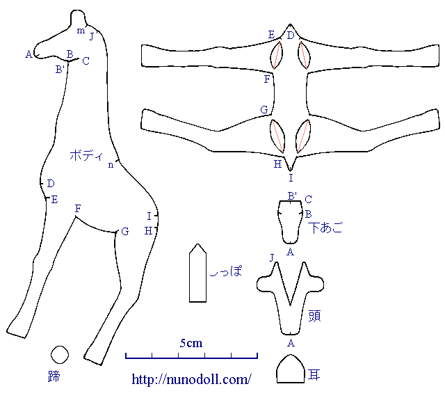 キリンぬいぐるみ